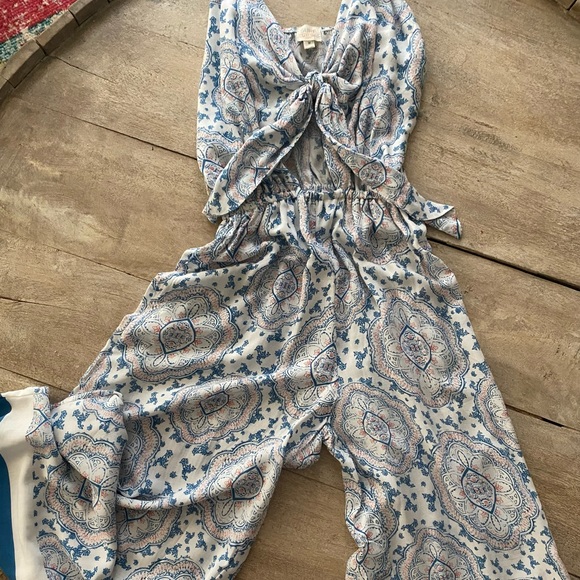 SURF GYPSY Jumpsuit cropped w/keyhole *NEW* - Picture 5 of 10